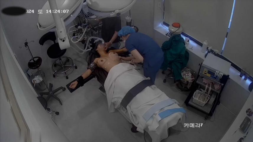 黑客破解整形医院手术室监空摄象头TP美女丰胸美臀手术速度还挺快的