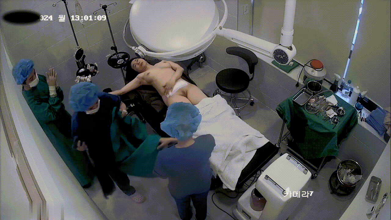 黑客破解整形医院手术室监空摄象头TP美女丰胸美臀手术速度还挺快的