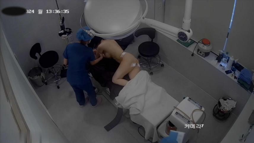 黑客破解整形医院手术室监空摄象头TP美女丰胸美臀手术速度还挺快的