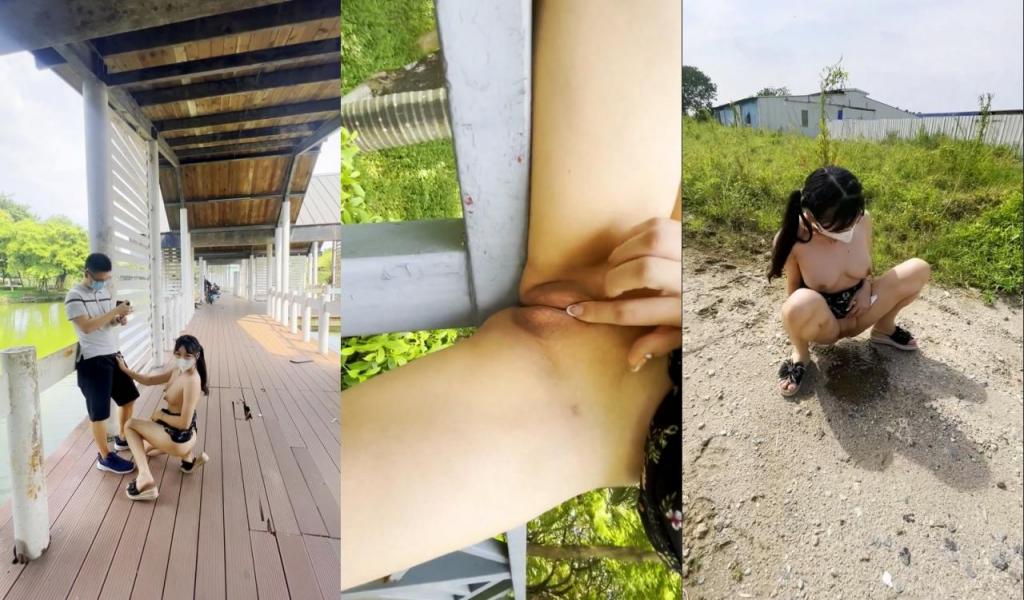 顶级露出【TonyJ和贝贝】冒险无视路人疯狂全裸露出调教