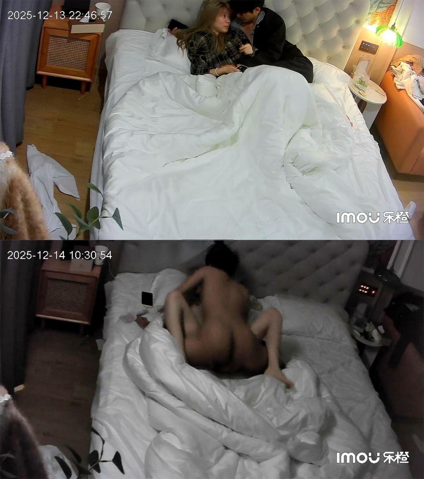 稀有乐橙酒店愉拍❤️大学生情侣棕绿发时尚校园girl和男友吵架后一炮泯恩仇