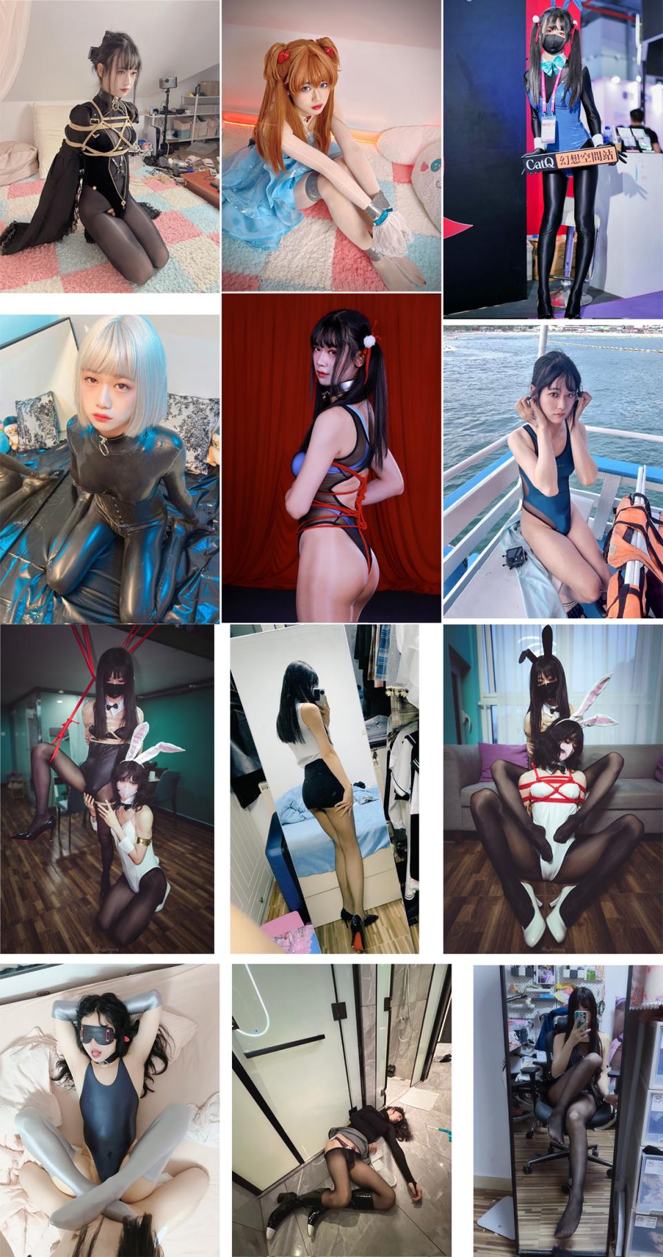 高颜值黑丝美腿，娇小可爱的COS萝莉TS小妖 舞Snowy！捆绑SM小母狗，和几个TS萝莉姐妹们互操