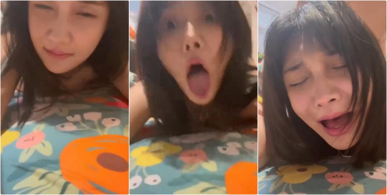 清纯嫩妹被大鸡巴哥哥操的翻白眼，压操后入Q弹蜜桃臀 大屌撑满润滑湿暖蜜穴 极品颜值小情侣私拍泄密