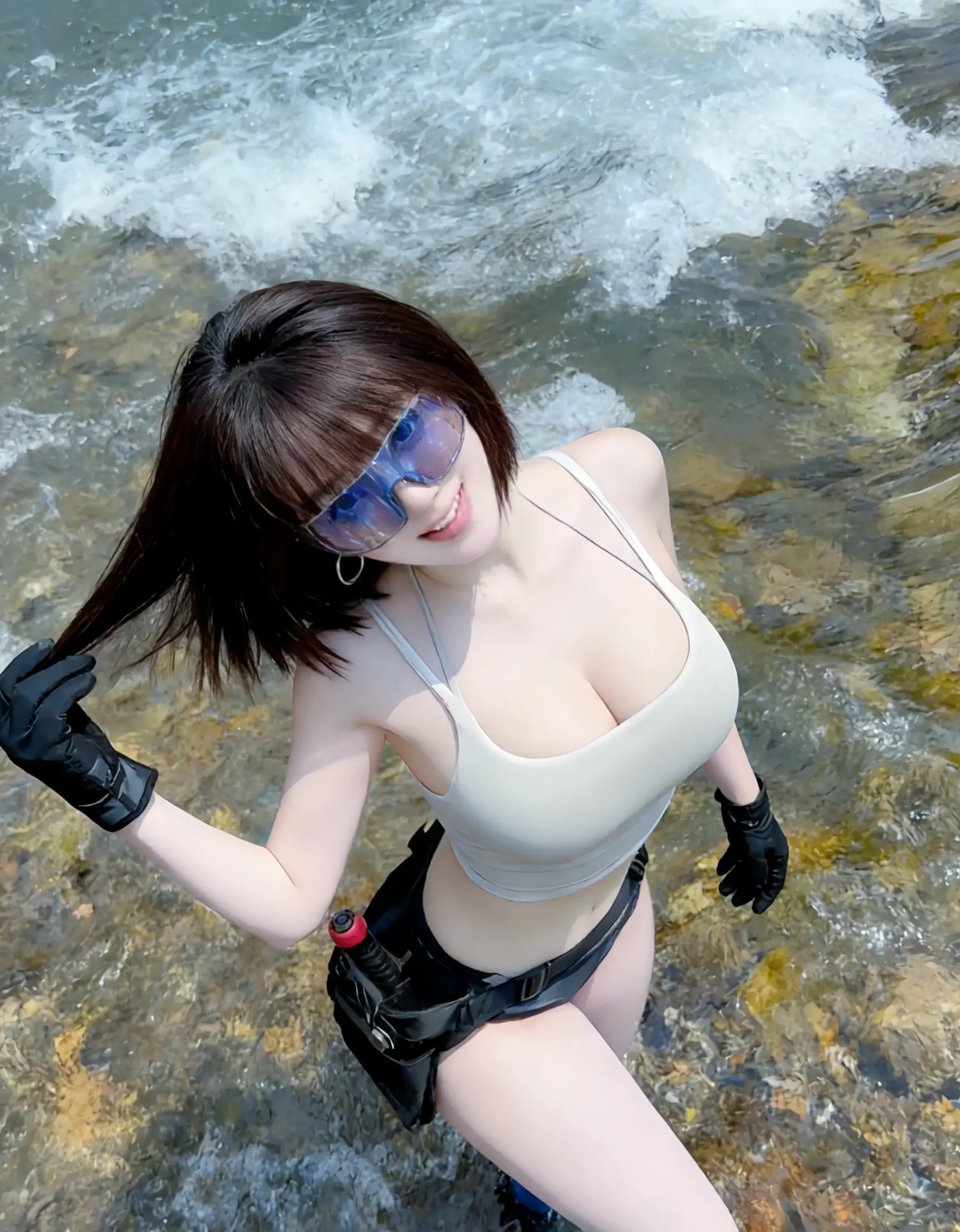 别划走！她握着鱼竿的样子，比上钩的鱼更让人上头