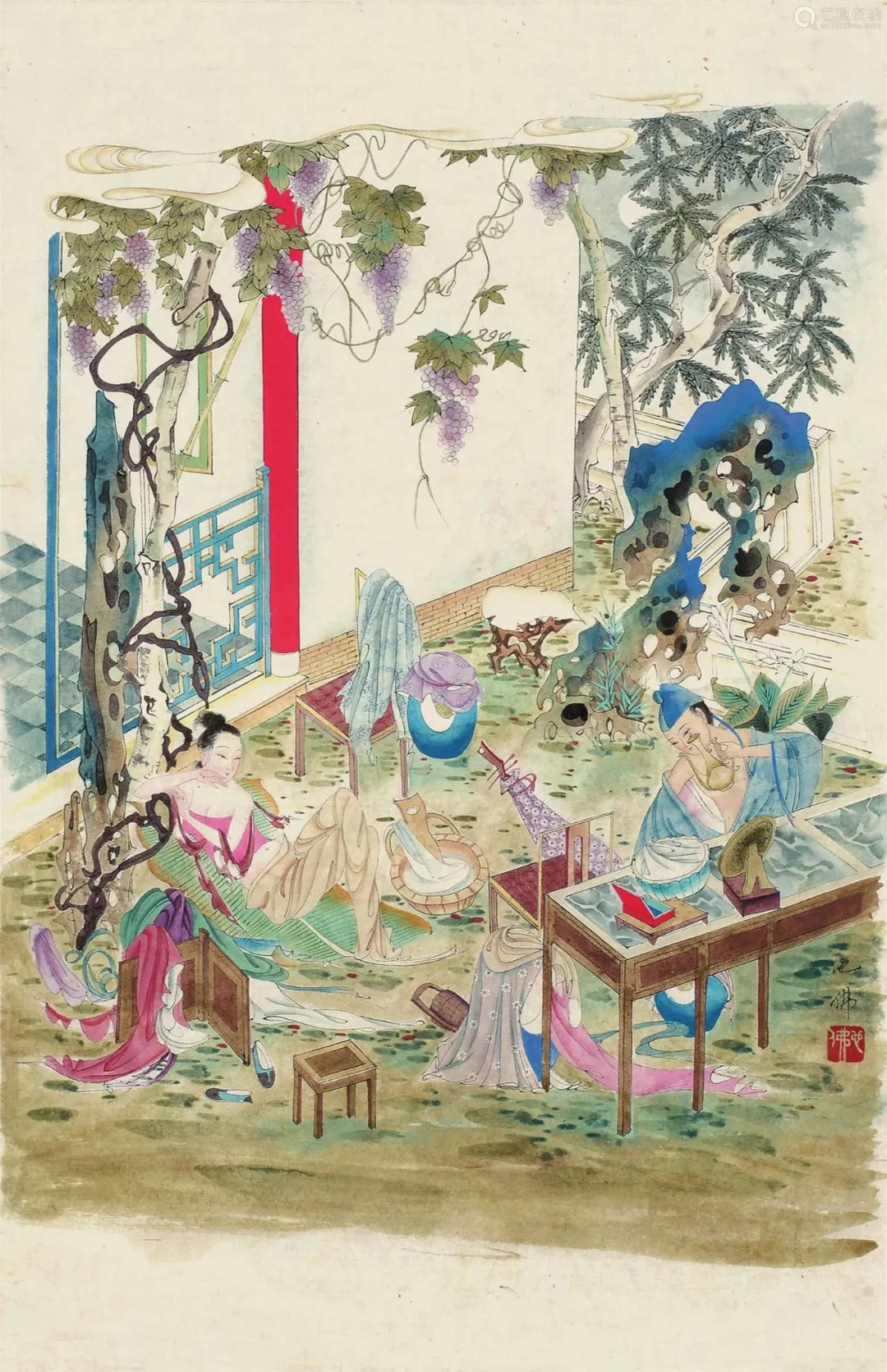 现代中国春宫图绘画第一人：胡也佛